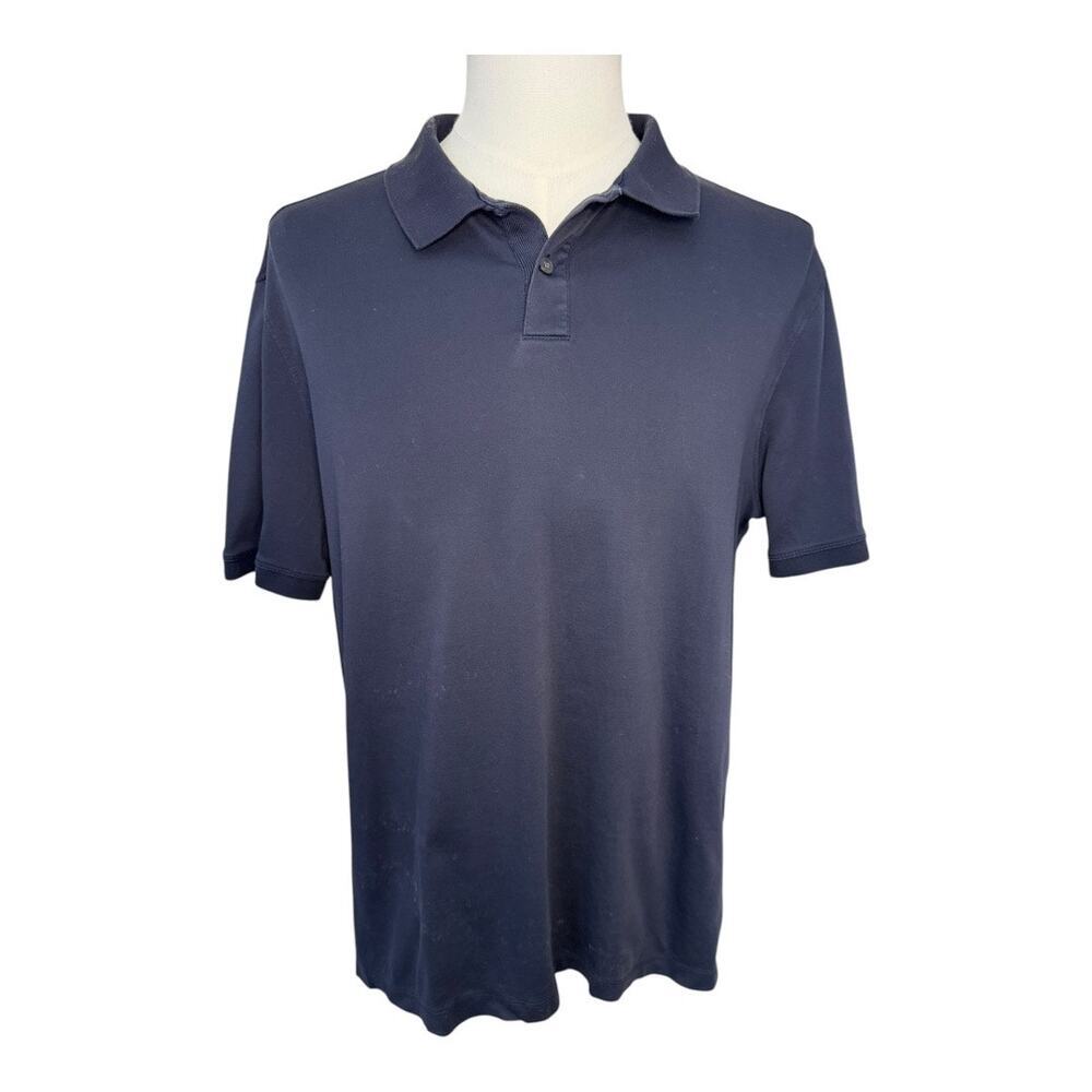 Banana Republic Men's Big & Tall Luxe Touch Polo Shirt Blue Size Large - Picture 1 of 5